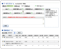 データ入力画面